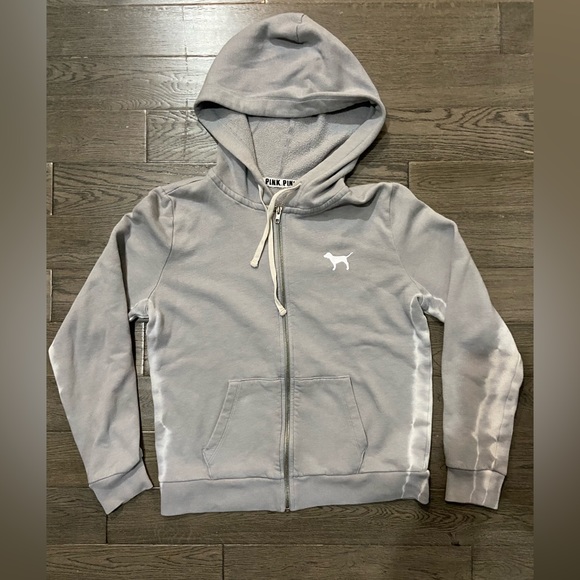 pink grey and white zip up - Picture 2 of 2